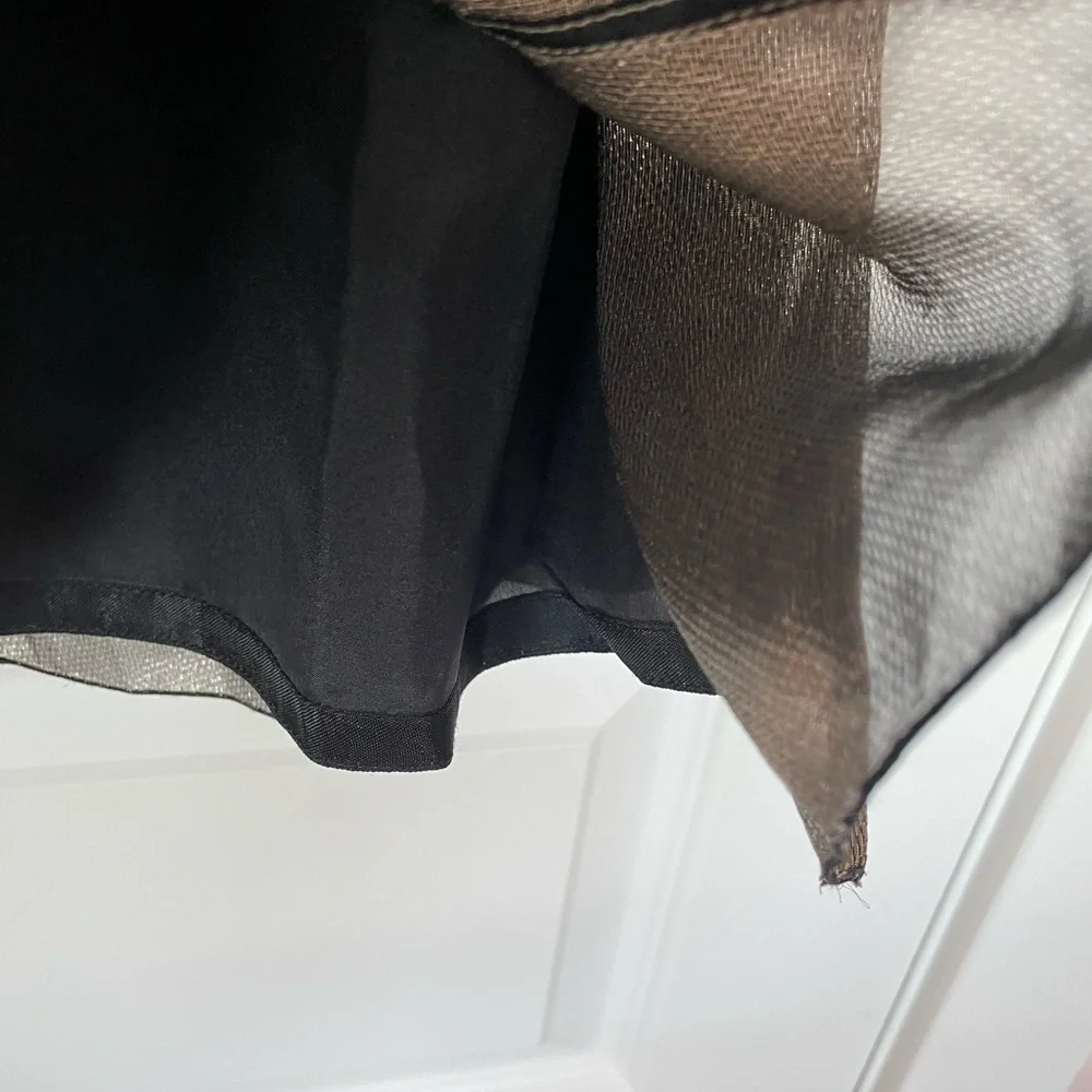 Marc Jacobs Vintage Lace Bustier and Metallic Silk Dress, Lace Straps, Size 0 - Picture 5 of 13